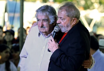 Foto de archivo. José Mujica y Lula da Silva