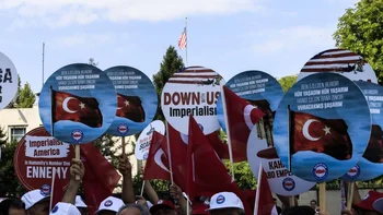 En Ankara ha habido manifestaciones recientes en contra de Estados Unidos.