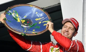 Sebastian Vettel festejó en Australia