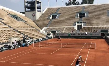 Nadal y Cuevas entrenaron juntos este jueves previo a Roland Garros<br>